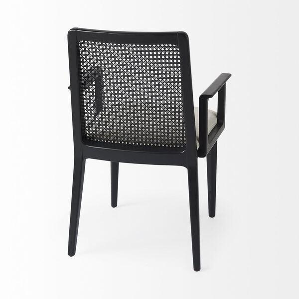 Clara Black and Cream Dining Chair - (Open Box), image 5