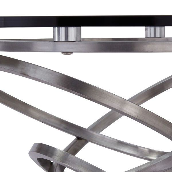 Wendy Brushed Stainless Steel Dining Table, image 2