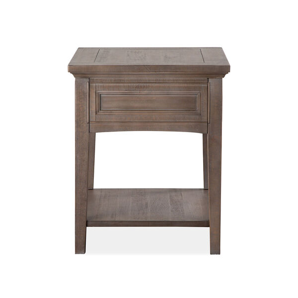 Paxton Place Dovetail Gray Rectangular End Table, image 2
