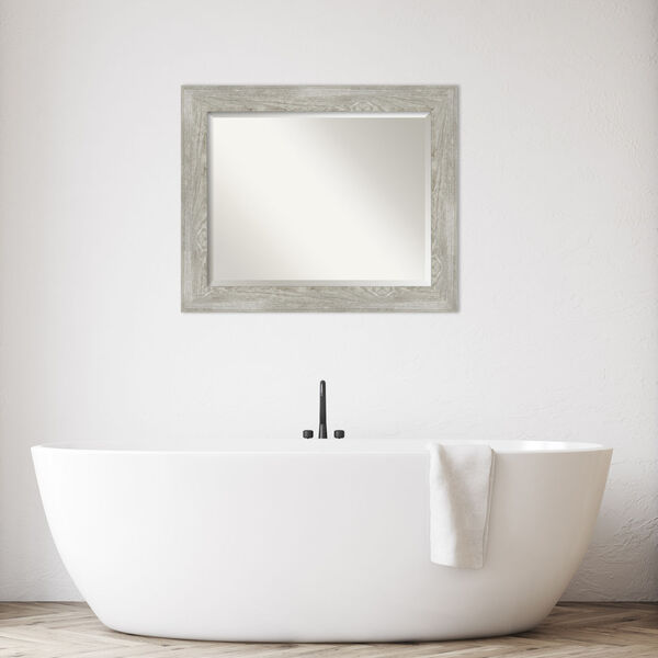 Dove Gray 34W X 28H-Inch Bathroom Vanity Wall Mirror, image 3