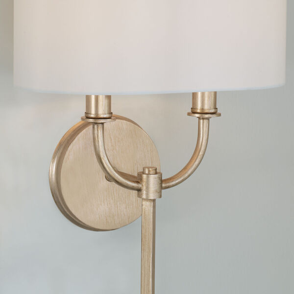 Claire Brushed Champagne Two-Light Sconce, image 2