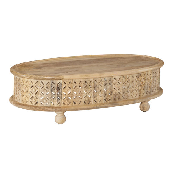 Willa Natural Oval Coffee Table, image 1