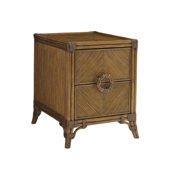 Bali Hai Brown Bungalow Chairside Chest, image 1