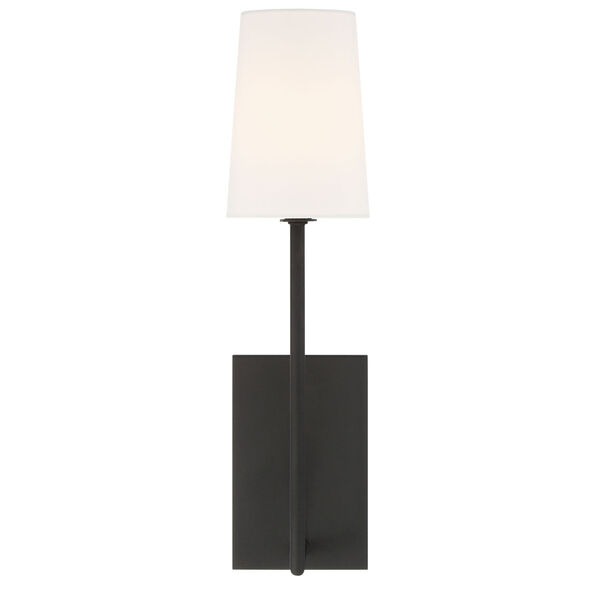 Lena One-Light Black Forged Wall Sconce, image 1