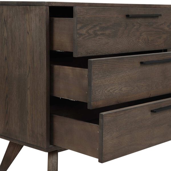 Astoria Dark Brown Six-Drawer Dresser, image 6