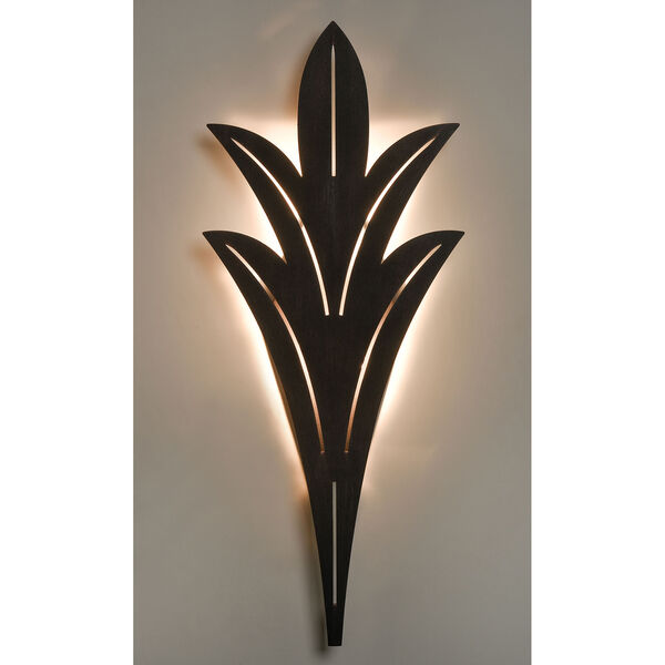 Palm Fronds Bronze Rust LED ADA Wall Sconce, image 3