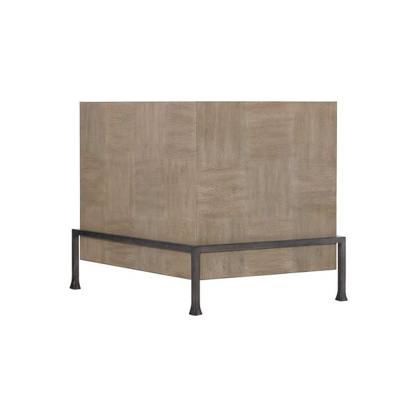 Fairgrove Sandblasted Oak and Graphite Side Table, image 4