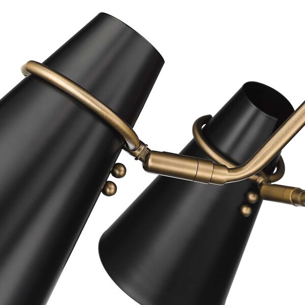 Reeva Modern Brass Black Five-Light Chandelier, image 6
