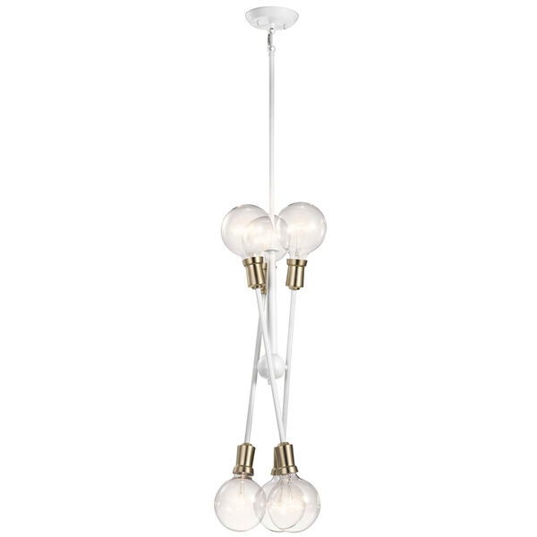 Armstrong White Six-Light Chandelier, image 5