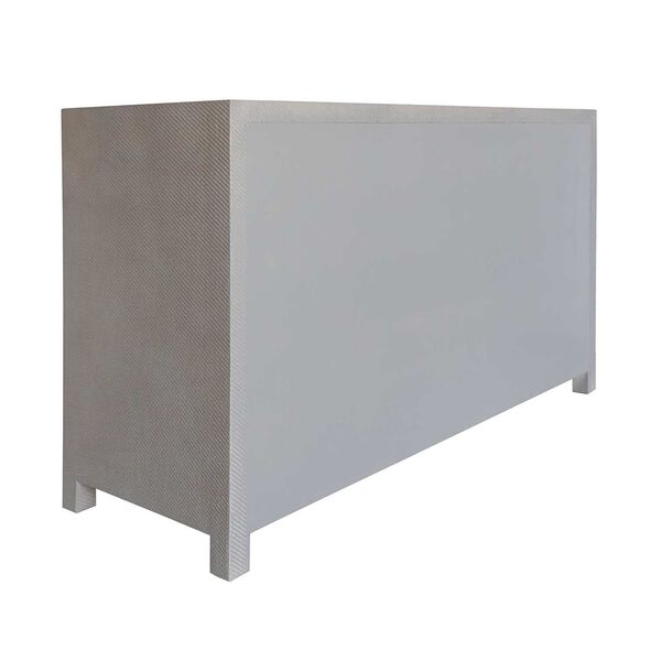 Lowery Grey Grass Cloth Six Drawer Chest, image 2