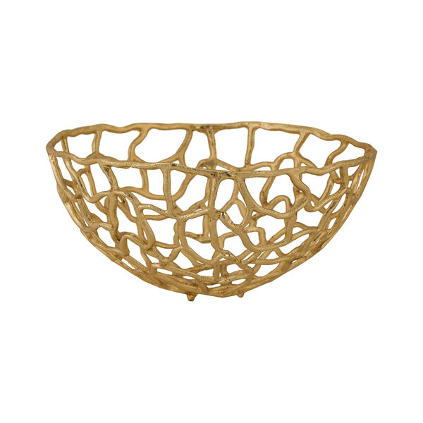 Free Form Gold 16-Inch Bowl, image 1