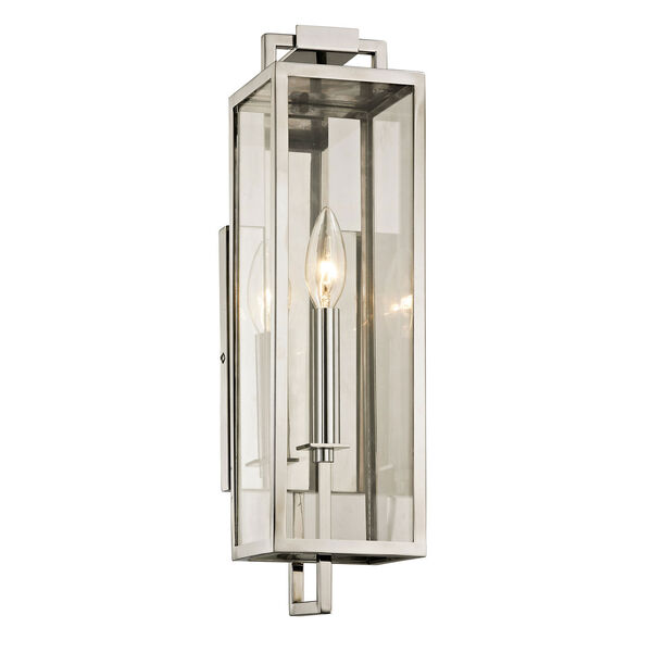 Beatty Polished Stainless One-Light Outdoor Wall Sconce, image 1