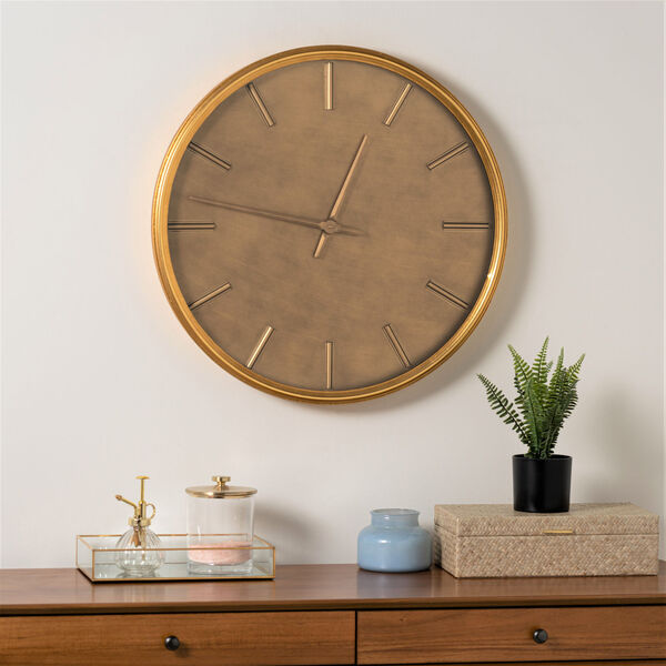 Versailles Gold Leaf Wall Clock, image 1
