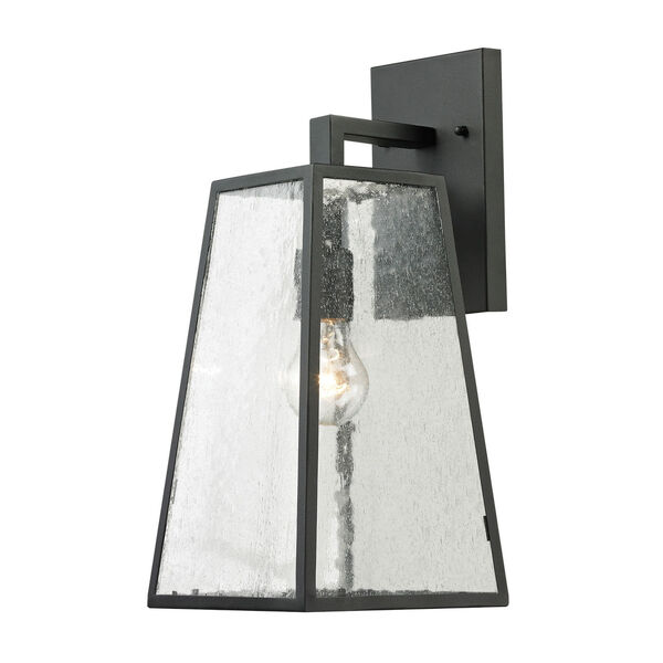 Meditterano Matte Black One Light Outdoor Wall Sconce, image 2
