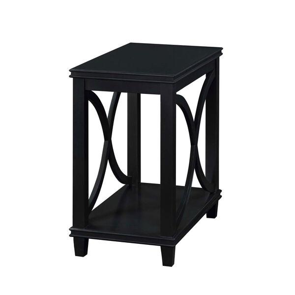 Florence Black 25-Inch Chairside Table, image 1