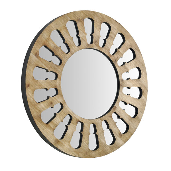 Natural Wash Round Wall Mirror, image 3