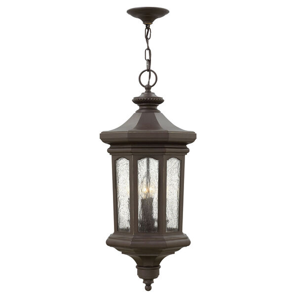Raley Oil Rubbed Bronze 12-Inch Four-Light Outdoor LED Hanging Pendant, image 1