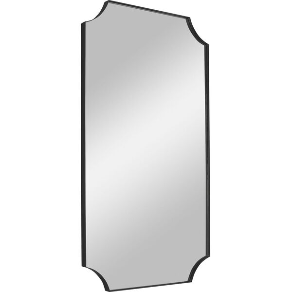 Lennox Black Scalloped Corner Mirror, image 3