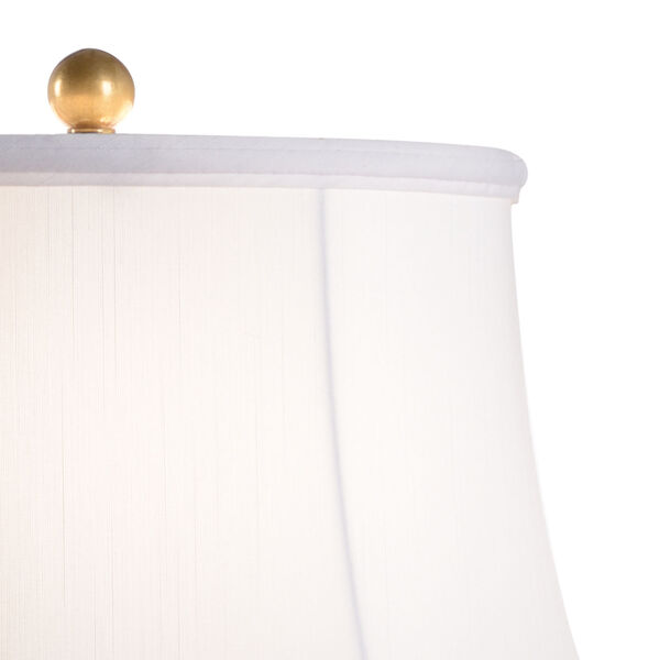 Beverly Tarnished Brass and White One-Light Glen Lamp, image 3