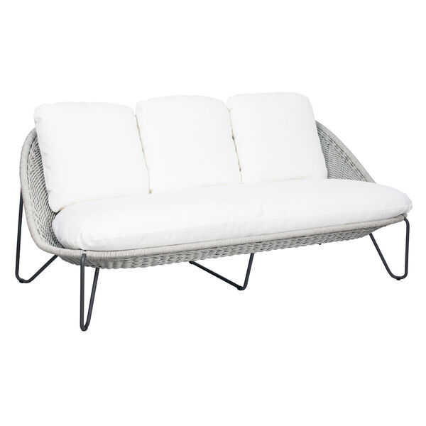 Archipelago Azores Three-Seat Sofa in Coconut White and Taupe, image 1