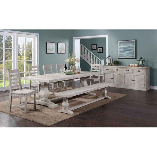 Quincy Nordic Ivory 78-Inch Dining Table, image 2