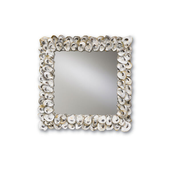Oyster Shell Square Mirror, image 1