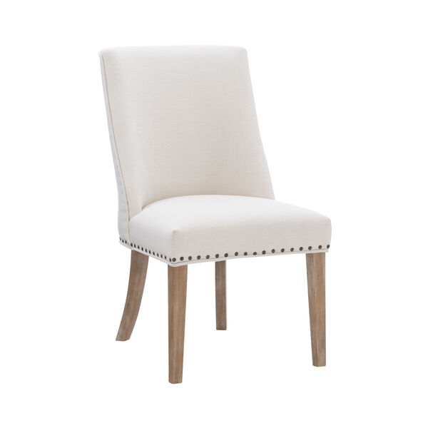 Adler Natural and White Dining Chair, Set of 2, image 1