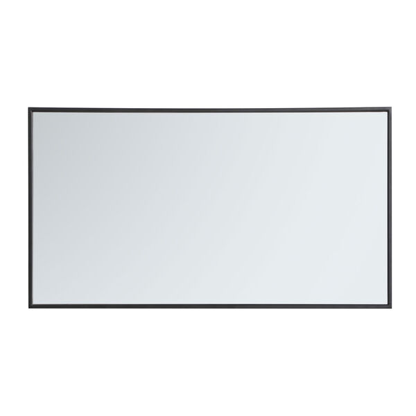 Eternity Black 20-Inch Rectangular Mirror with Metal Frame, image 5