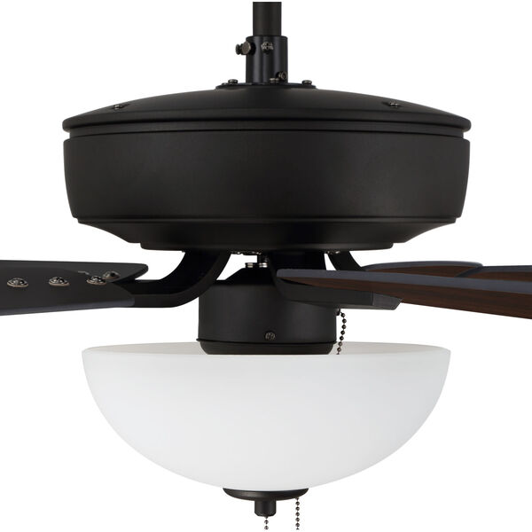 Pro Plus Espresso 52-Inch Two-Light Ceiling Fan with White Frost Bowl Shade, image 7