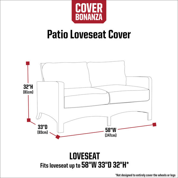 Maple Grey Loveseat Cover, image 4