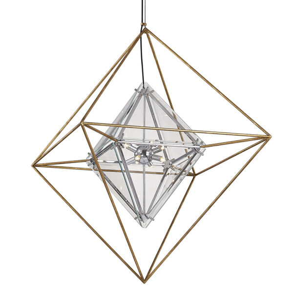 Epic Gold Eight-Light Chandelier, image 1