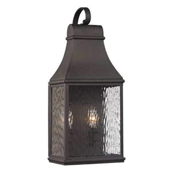Forged Jefferson Charcoal 19-Inch Two Light Outdoor Wall Sconce, image 1