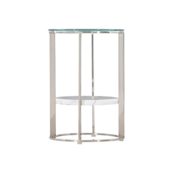 Lafayette Beige and Stainless Steel Accent Table, image 4