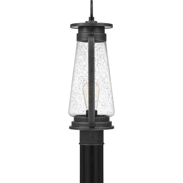 Sutton Speckled Black One-Light Outdoor Post Mount, image 4