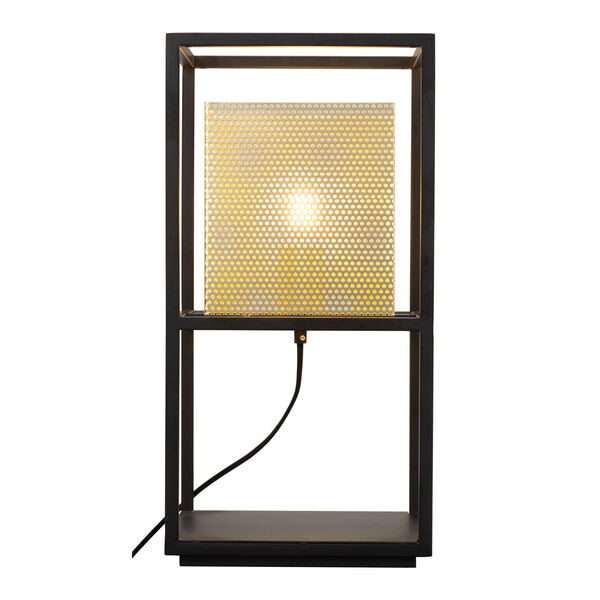 Yves Gold and Black One-Light Table Lamp, image 3