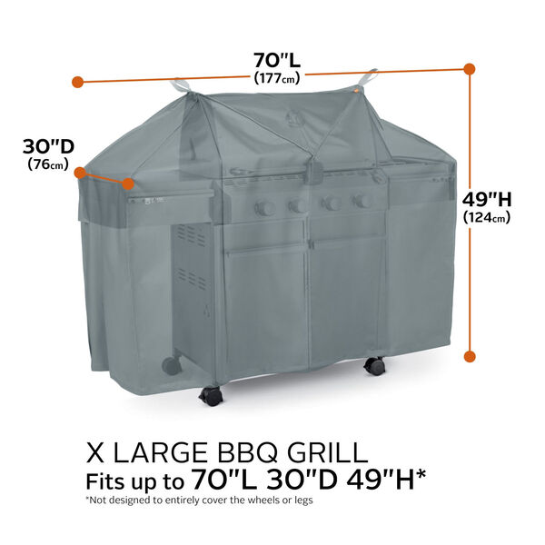 Poplar Monument Grey 70-Inch BBQ Grill Cover, image 4