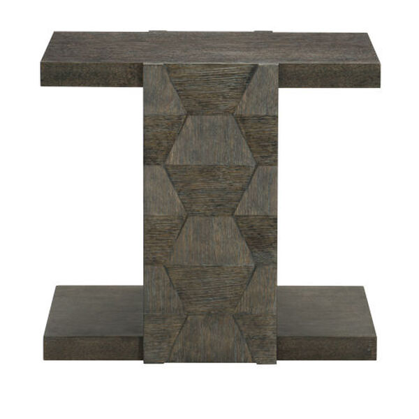 Linea Cerused Charcoal Rectangle End Table, image 2