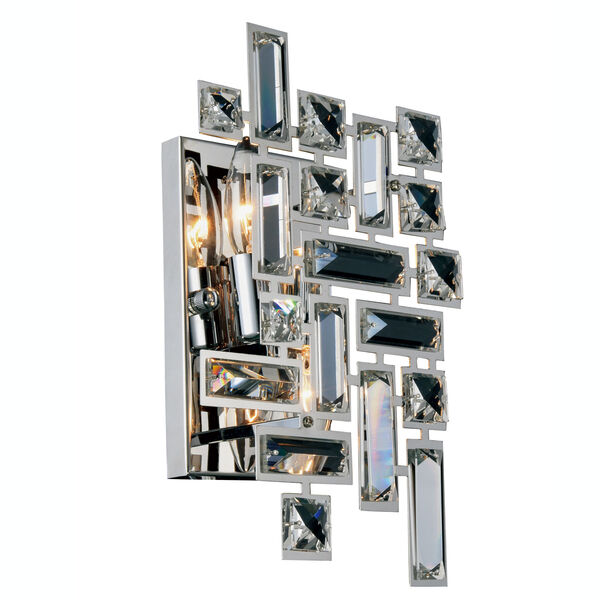 Picasso Chrome Two-Light Wall Sconce, image 1