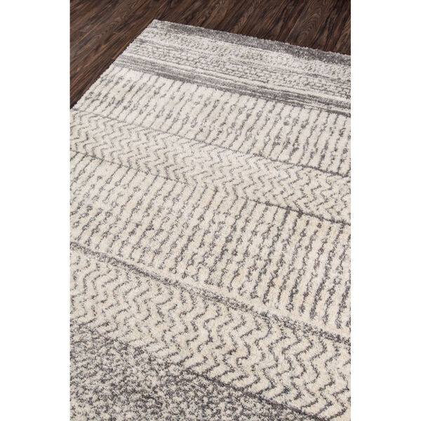 Lima Abstract Shag Ivory Rectangular: 9 Ft. 3 In. x 12 Ft. 6 In. Rug, image 3