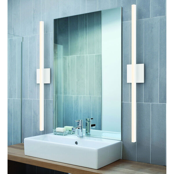 Stix Satin White 32.5-Inch LED Bath Bar, image 3