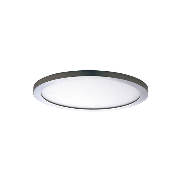 Chip Satin Nickel 3000K 5-Inch Led One-Light Flush Mount with Polycarbonate Shade, image 1