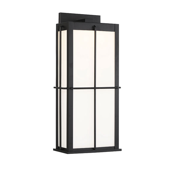 Bensa Black LED Outdoor Wall Sconce, image 1