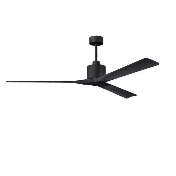 Nan XL Matte Black 72-Inch Ceiling Fan with Matte Black Blades, image 1