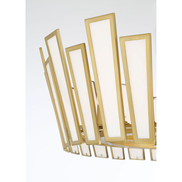 Ricochet Soft Brass Five-Light Pendant, image 4