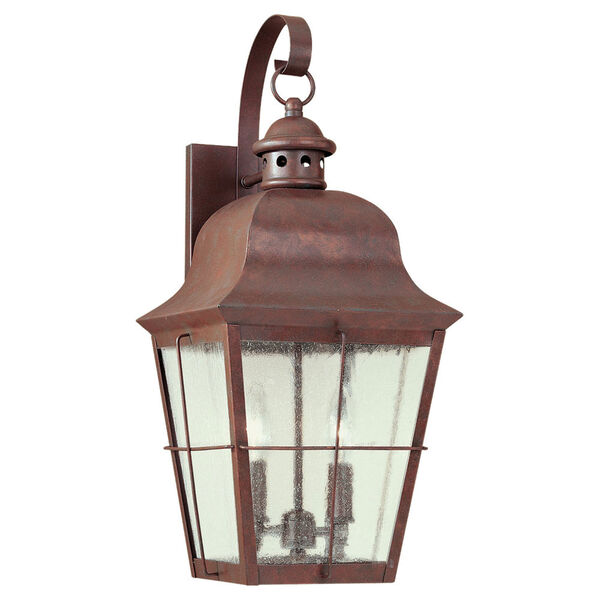 Colonial Copper Two-Light Outdoor Wall Mount, image 1