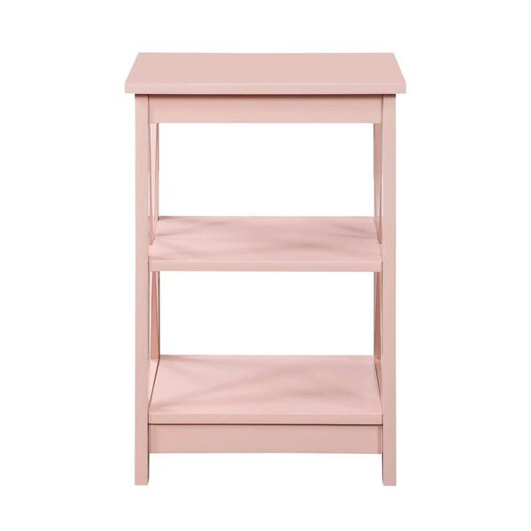 Oxford Blush Pink End Table with Shelves, image 4