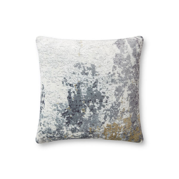 Gray and Multicolor 18 In. x 18 In. Throw Pillow, image 1