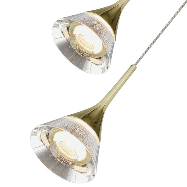 Amalfi Gold Integrated LED Chandelier, image 3