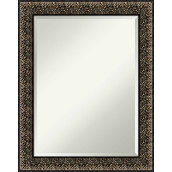 Intaglio Black 23W X 29H-Inch Bathroom Vanity Wall Mirror, image 1