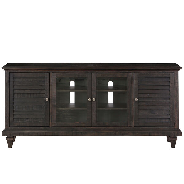 Calistoga Rustic Weathered Charcoal Entertainment Console, image 1